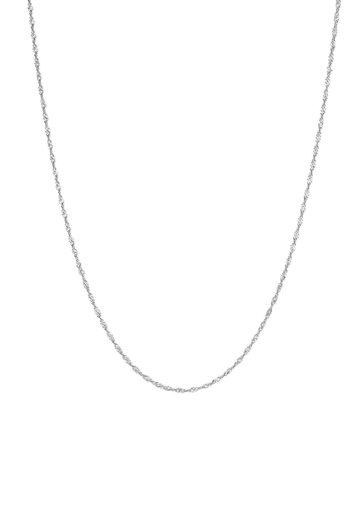 Silberkette 925 Herren Singapur, 51 cm 18K vergoldet