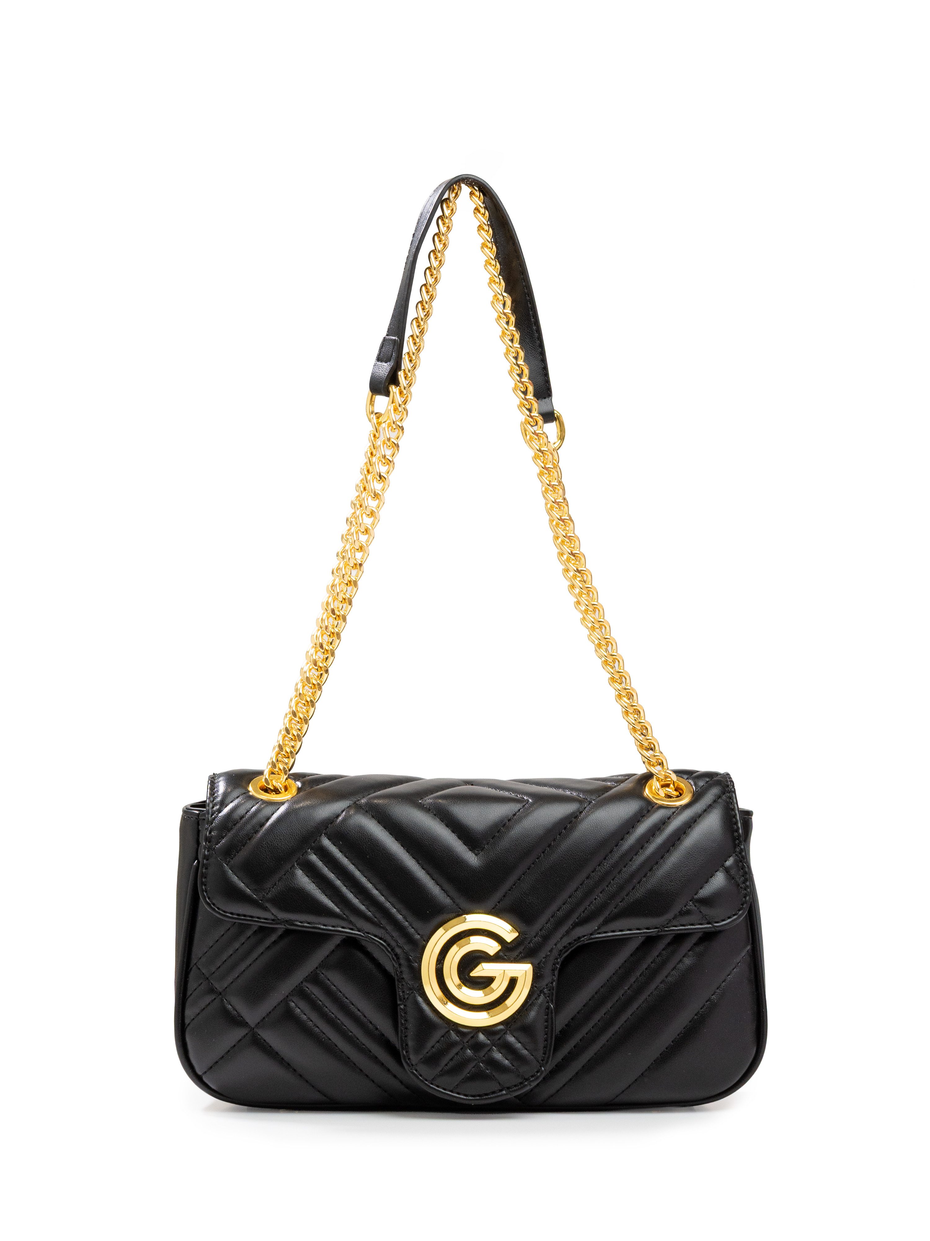 GABRIELLA G By Gabriella Gucci Umhängetasche CINDY, Damen Umhängetasche, Handtasche, Tragetasche mit Logoverzierung