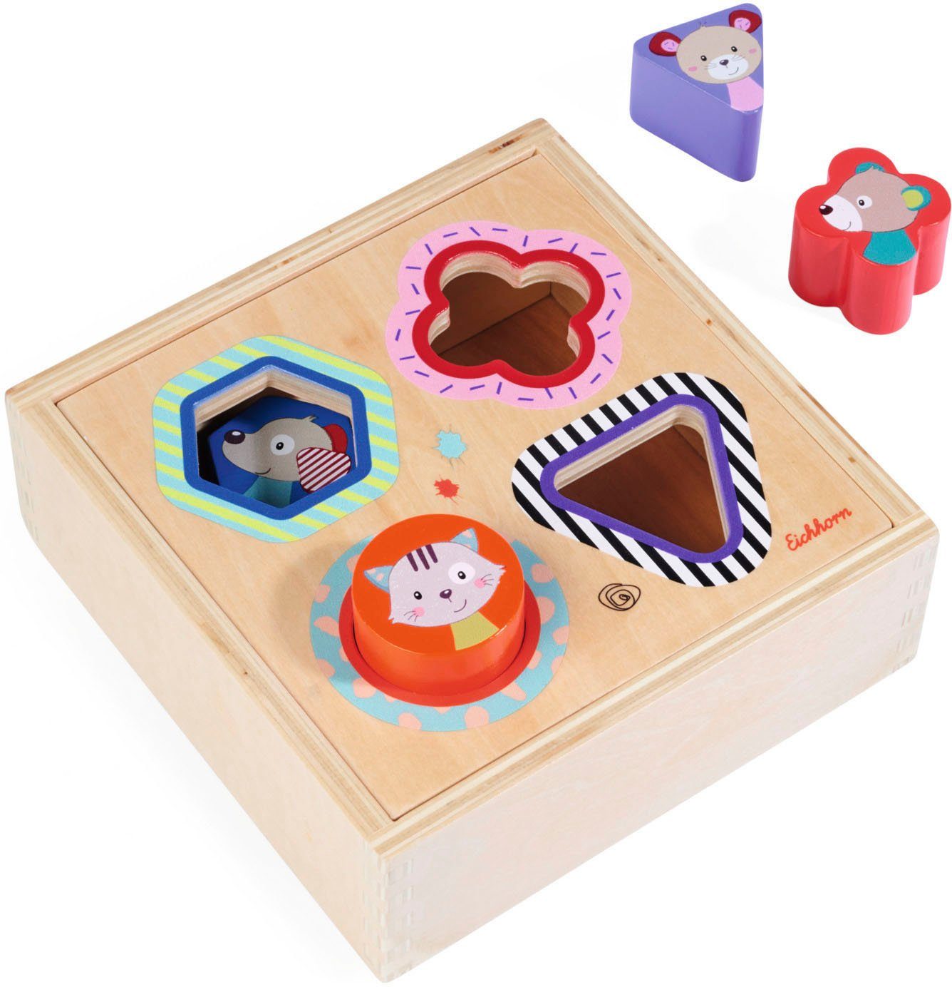 Eichhorn Steckspielzeug Steckbox Friends, FSC® - schützt Wald
