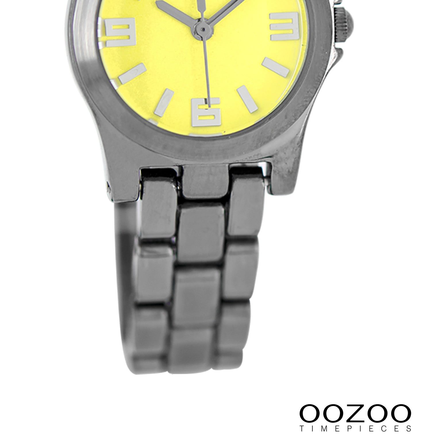 OOZOO Quarzuhr Oozoo Damen Armbanduhr silber Analog matt, (Analoguhr), Damenuhr rund, klein (ca. 25mm) Metallarmband, Elegant-Style