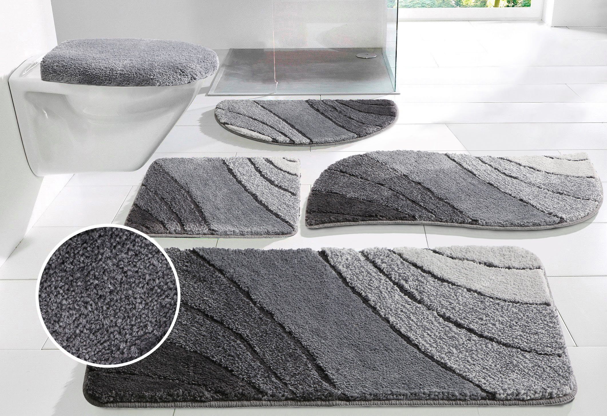 my home Badematte Josie, Badvorleger, Badezimmer Teppich, Höhe 20 mm, rutsc günstig online kaufen