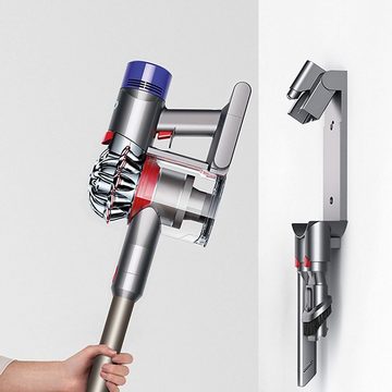 DYSON Akku-Hand-und Stielstaubsauger V8 Motorhead kabelloser Staubsauger Stielsauger Akkusauger, 425,00 W, Beutellos, 40 Min. Laufzeit, Wandhalterung mit Ladefunktion