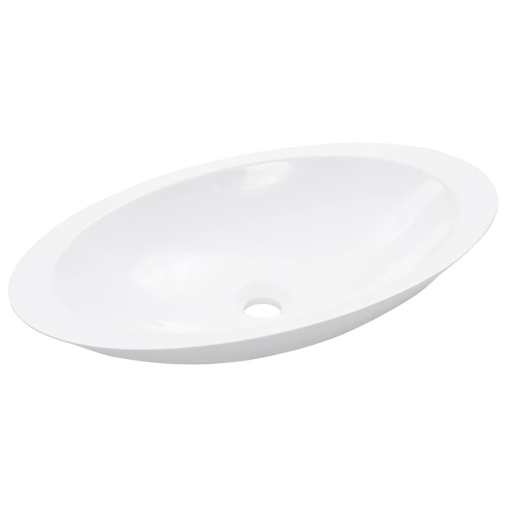 vidaXL Waschbecken 593 x 351 x 107 cm Waschbecken 59,3x35,1x10,7 cm Mineralguss Marmorgu