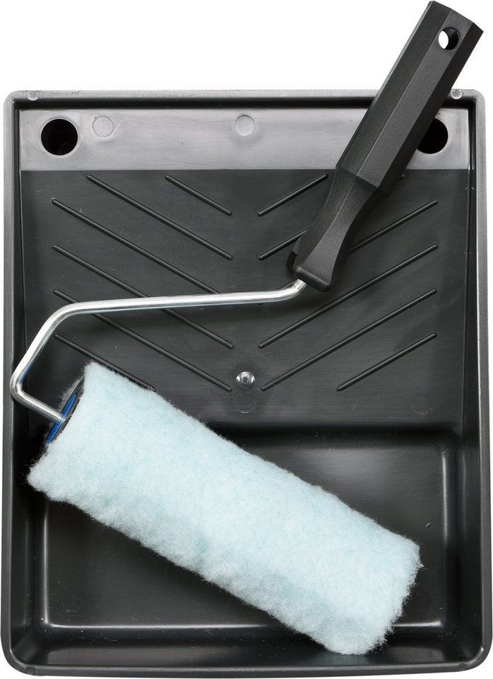 TRIZERATOP Farbwalze Malerset mit Vestan-Rolle 18 cm und Farbwanne (Malerset mit Vestan-Rolle 18 cm und Farbwanne)