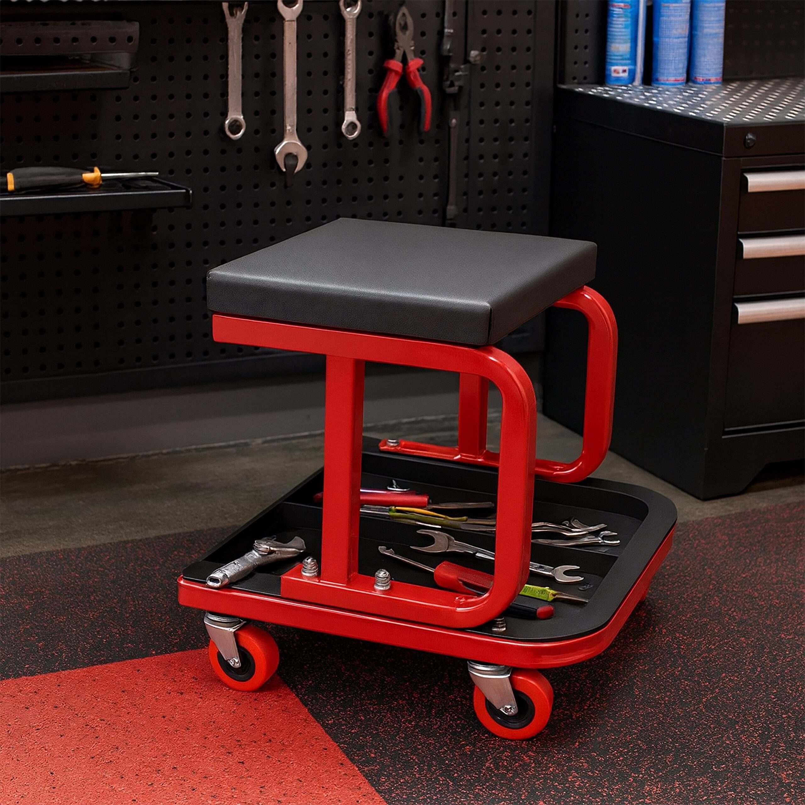 relaxdays Montagehocker Werkstatthocker bis 100 kg (1 St)