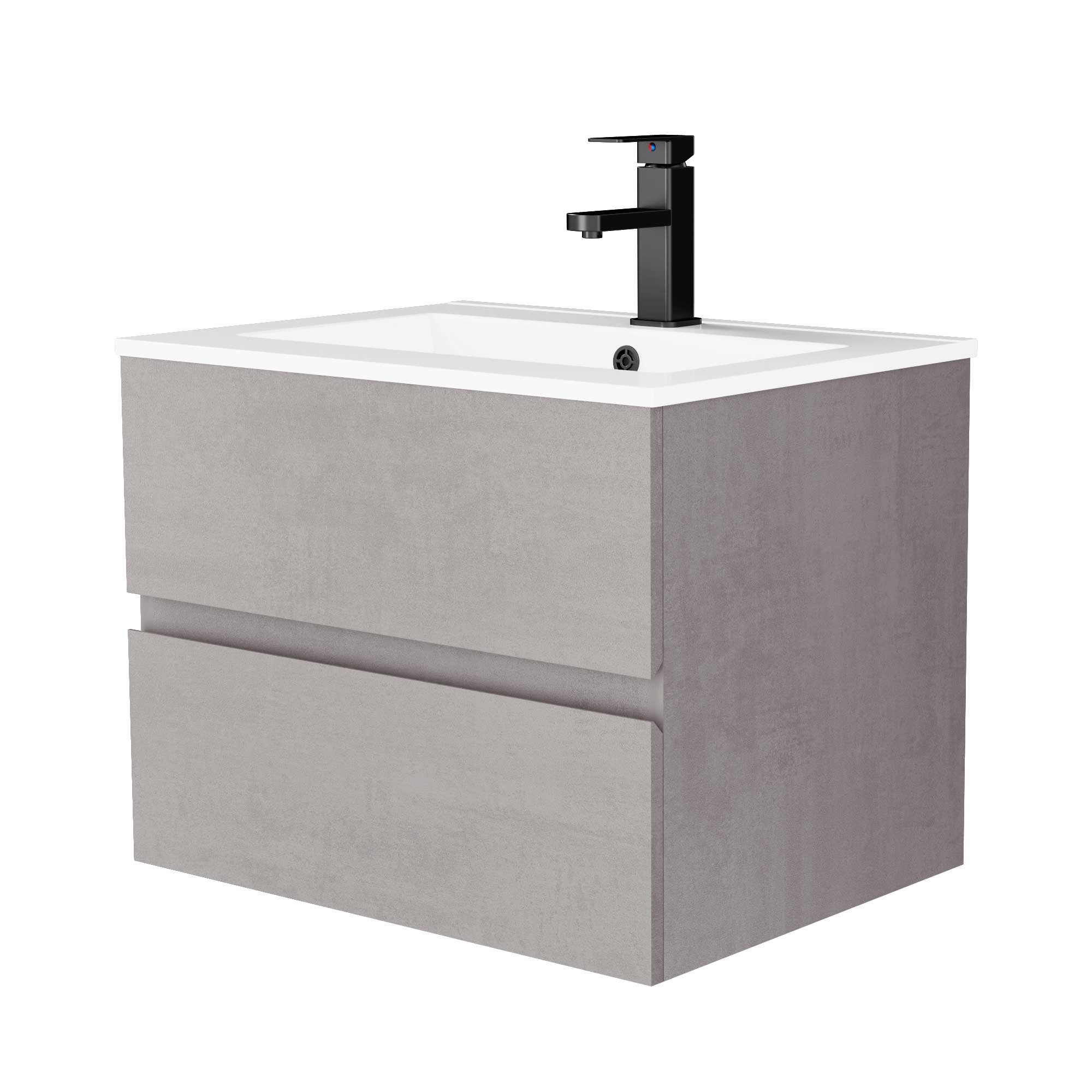 UEV Waschtisch mit Unterschrank, Waschbeckenunterschrank 60cm/75cm/90cm hän günstig online kaufen