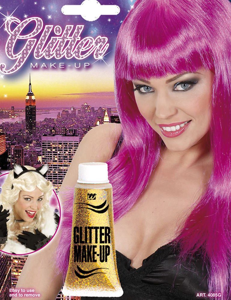 Theaterschminke Glitter Make-up für Gesicht und Körper - 14 ml, G