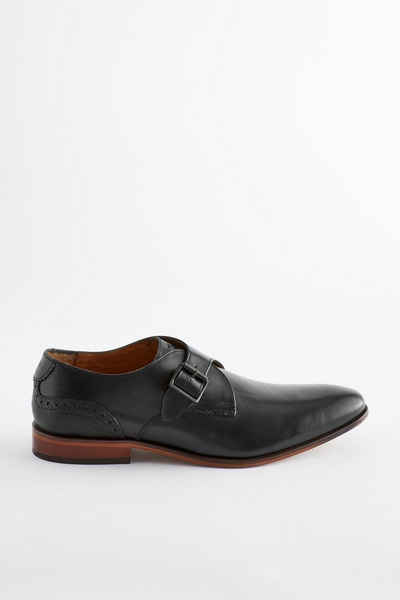 Next Monkstrap-Schuhe aus Leder mit Schnalle Slipper (1-tlg)