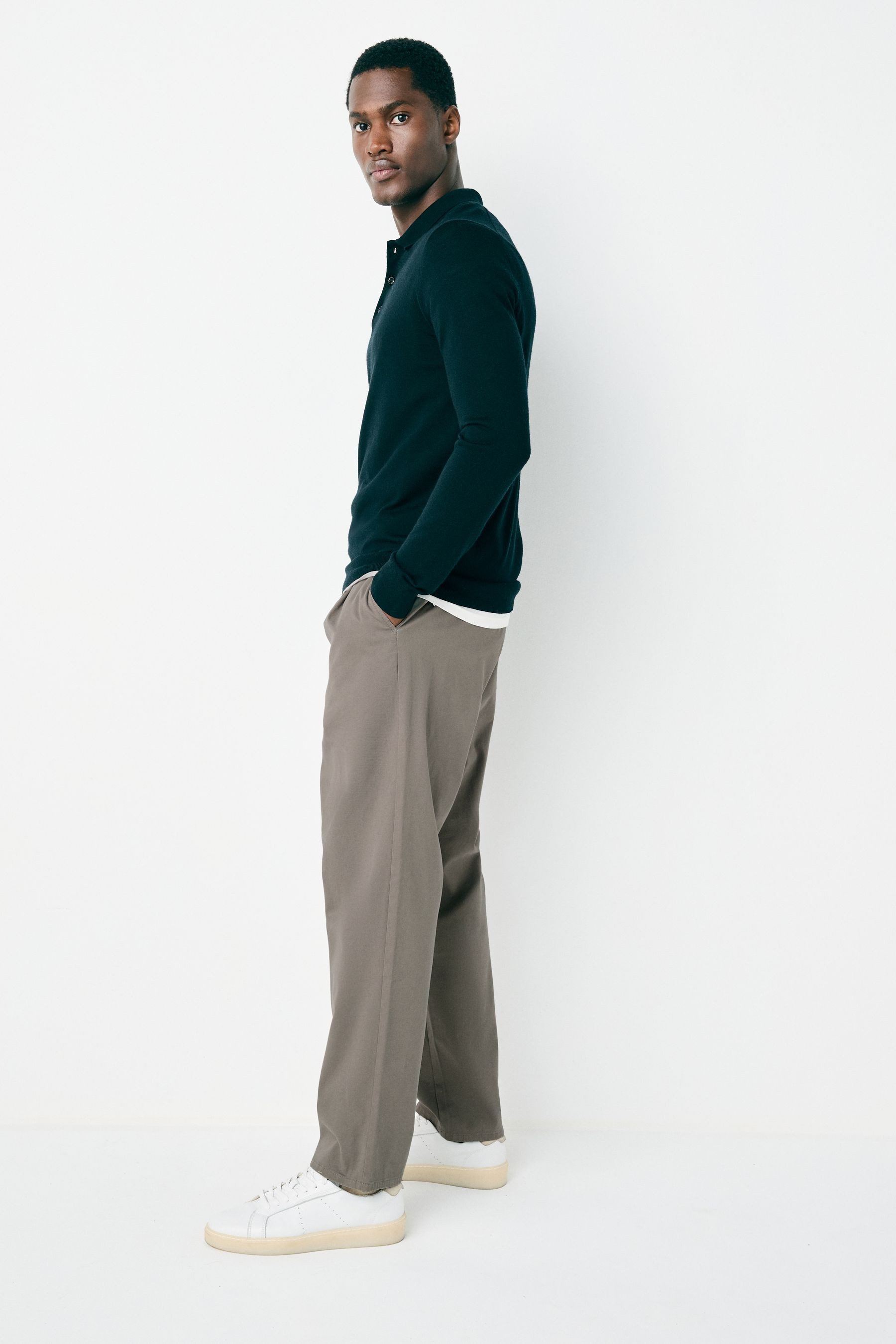 Next Stretch-Hose Relaxed Fit Chinohose mit Stretch (1-tlg)