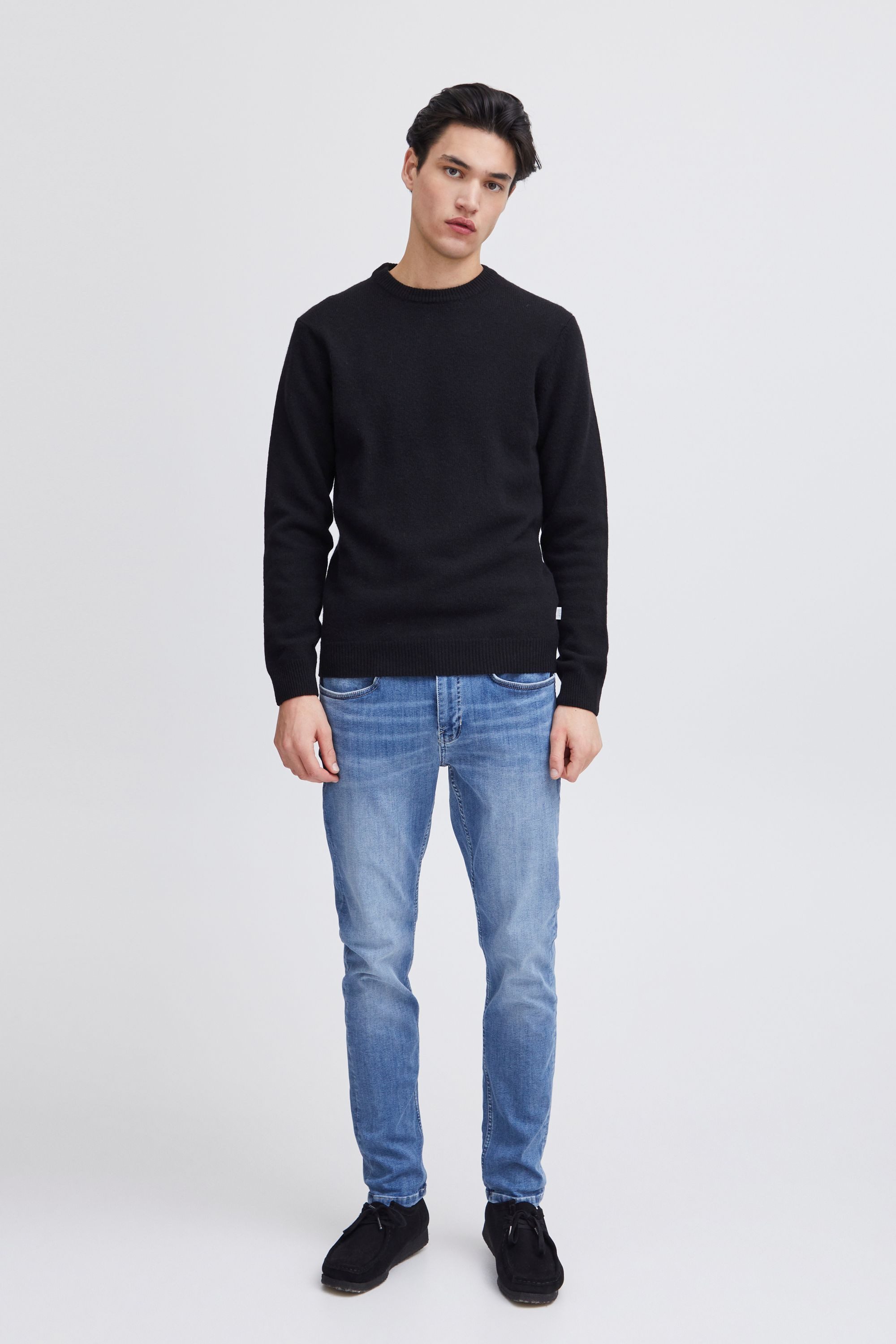 Casual Friday Rundhalspullover CFKarl Modischer Feinstrick-Pullover
