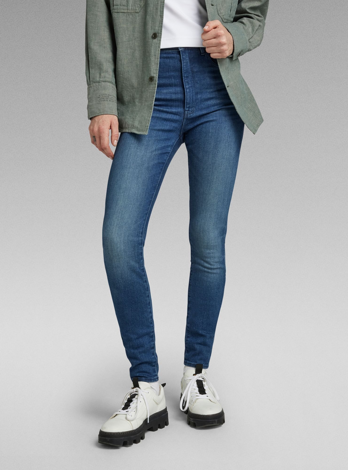 G-STAR 5-Pocket-Jeans Kafey Ultra High Skinny Jeans