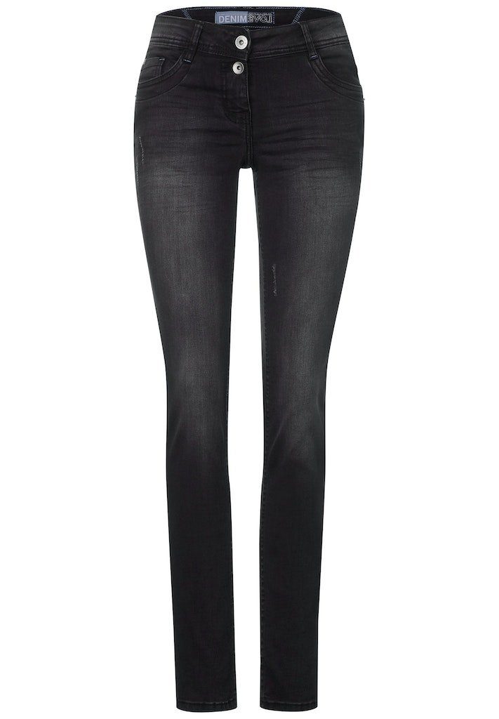 Cecil Bequeme Jeans Cecil / Da.Jeans / Style NOS Scarlett Black Washe