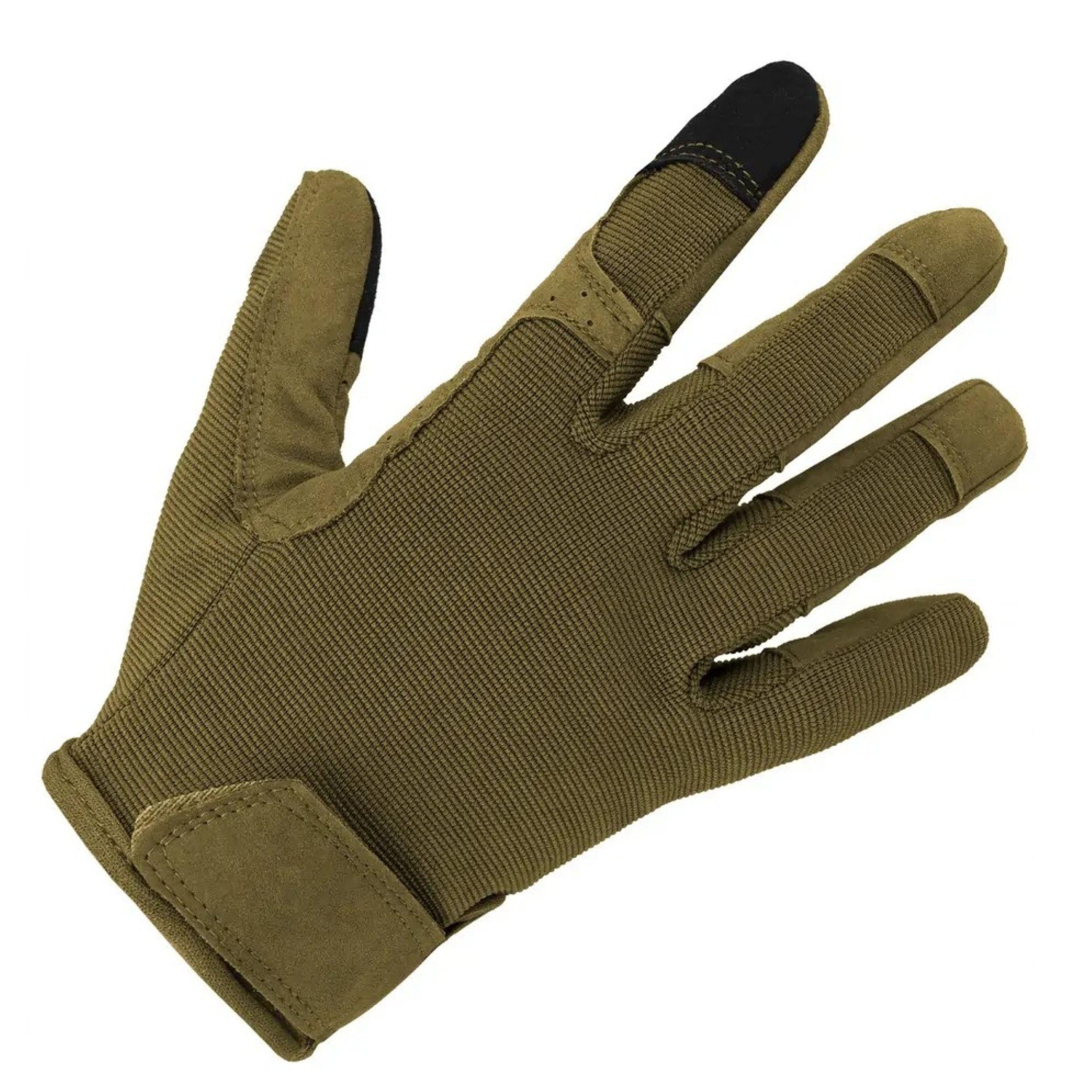Foxter Multisporthandschuhe Taktische Schutzhandschuhe Militär Outdoor Oliv L/XL (Taktische Schutzhandschuhe Outdoor Touchscreen mit Klettverschluss, Taktische  – Bild 3 von 5
