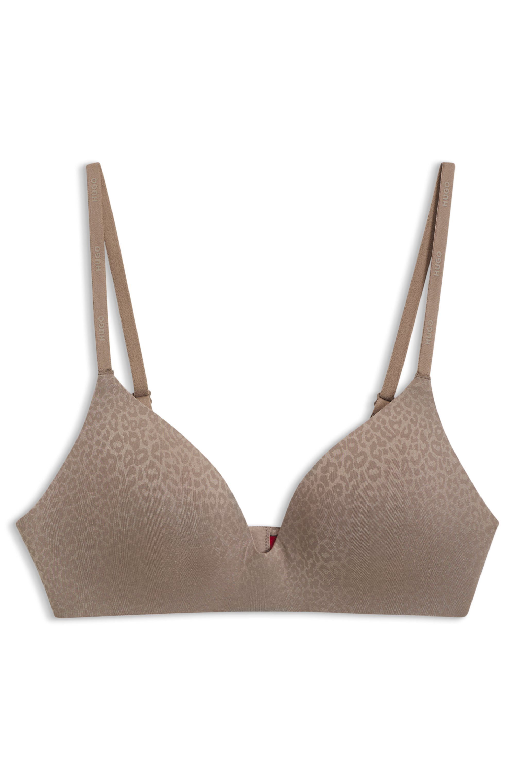 HUGO Bralette-BH SHADOW aus Stretch-Jersey mit Leoparden-Print – Bild 5 von 5