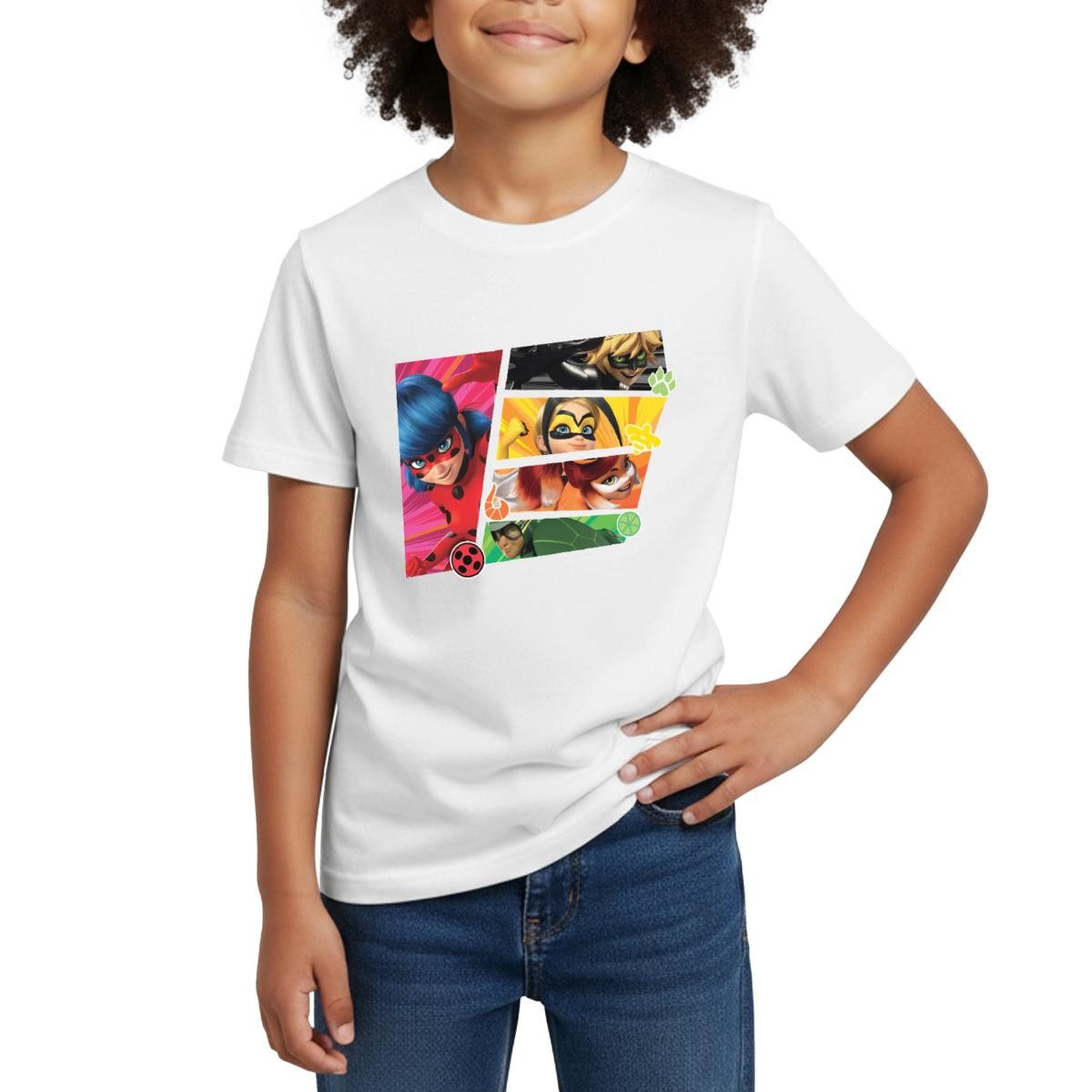 T-Shirt Miraculous Superhelden Kinder T-Shirt