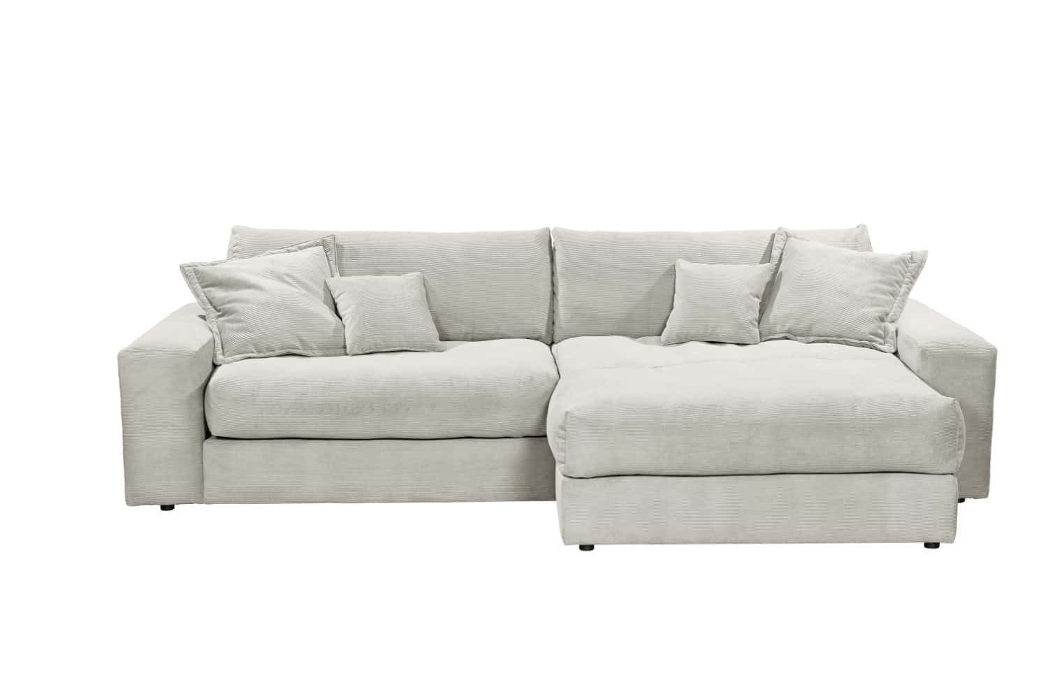 ED EXCITING DESIGN Ecksofa Kamil, Lose Rückenkissen