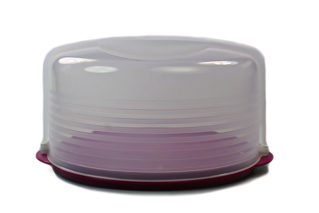 TUPPERWARE Kuchenplatte Exclusiv Wiener Walzer pink Kuchenform + SPÜLTUCH, Tortenplatte
