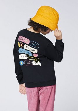 Emoji Sweatshirt mit Print-Messages