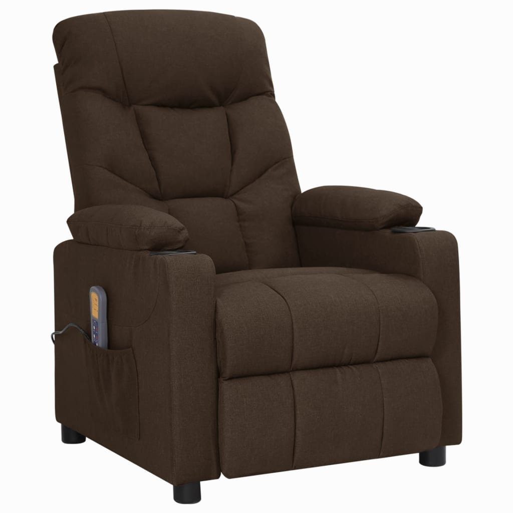 vidaXL Massagesessel Massagesessel mit Aufstehhilfe Dunkelbraun günstig online kaufen