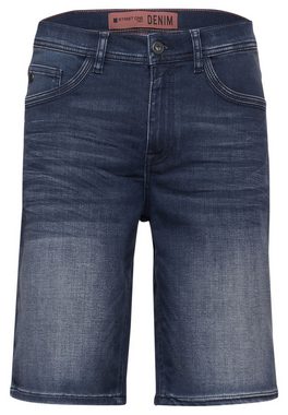 STREET ONE MEN Regular-fit-Jeans in dunkelblauer Waschung