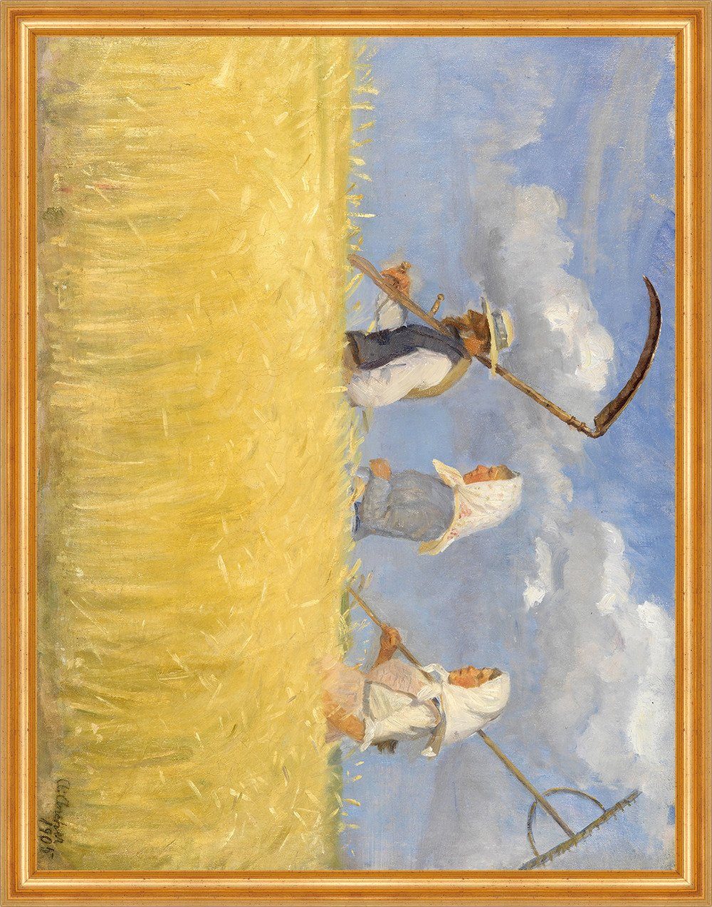 Kunstdruck Harvesters Anna Ancher Ernte Sense Weizen Landarbeit Rechen B A3 00525, (1 St)