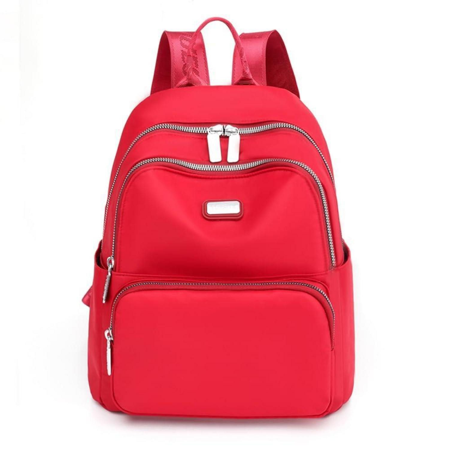 LuxusKollektion Cityrucksack Rucksack Damen Klein Rot Leicht Wasserdicht