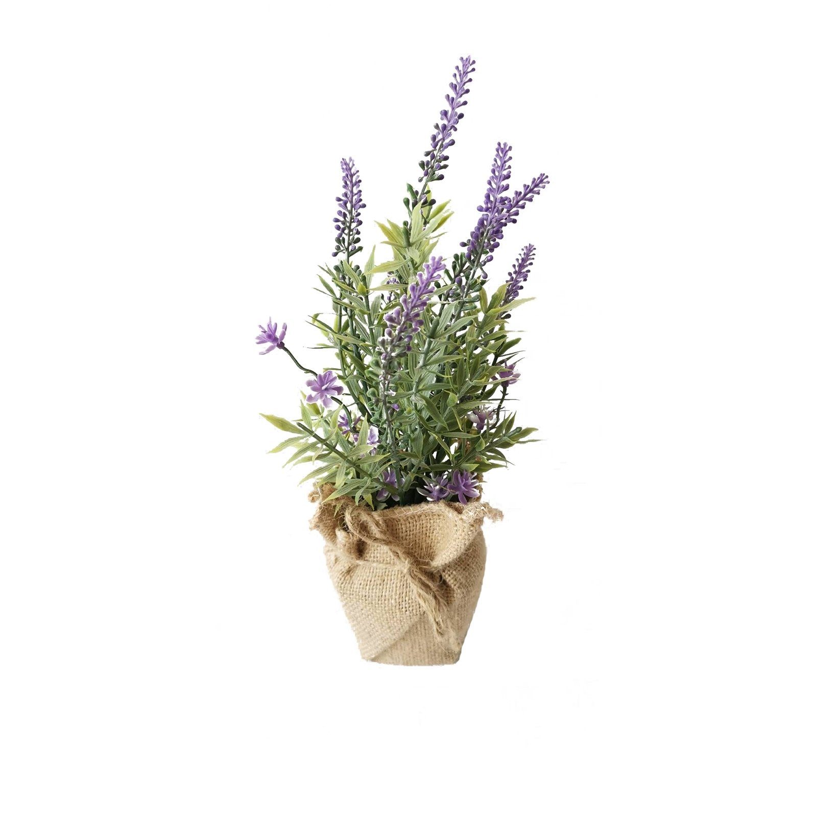 Kunstblume Lavendeltopf 26 cm Kunstpflanze Flora Lavendel, HTI-Living, Höhe günstig online kaufen