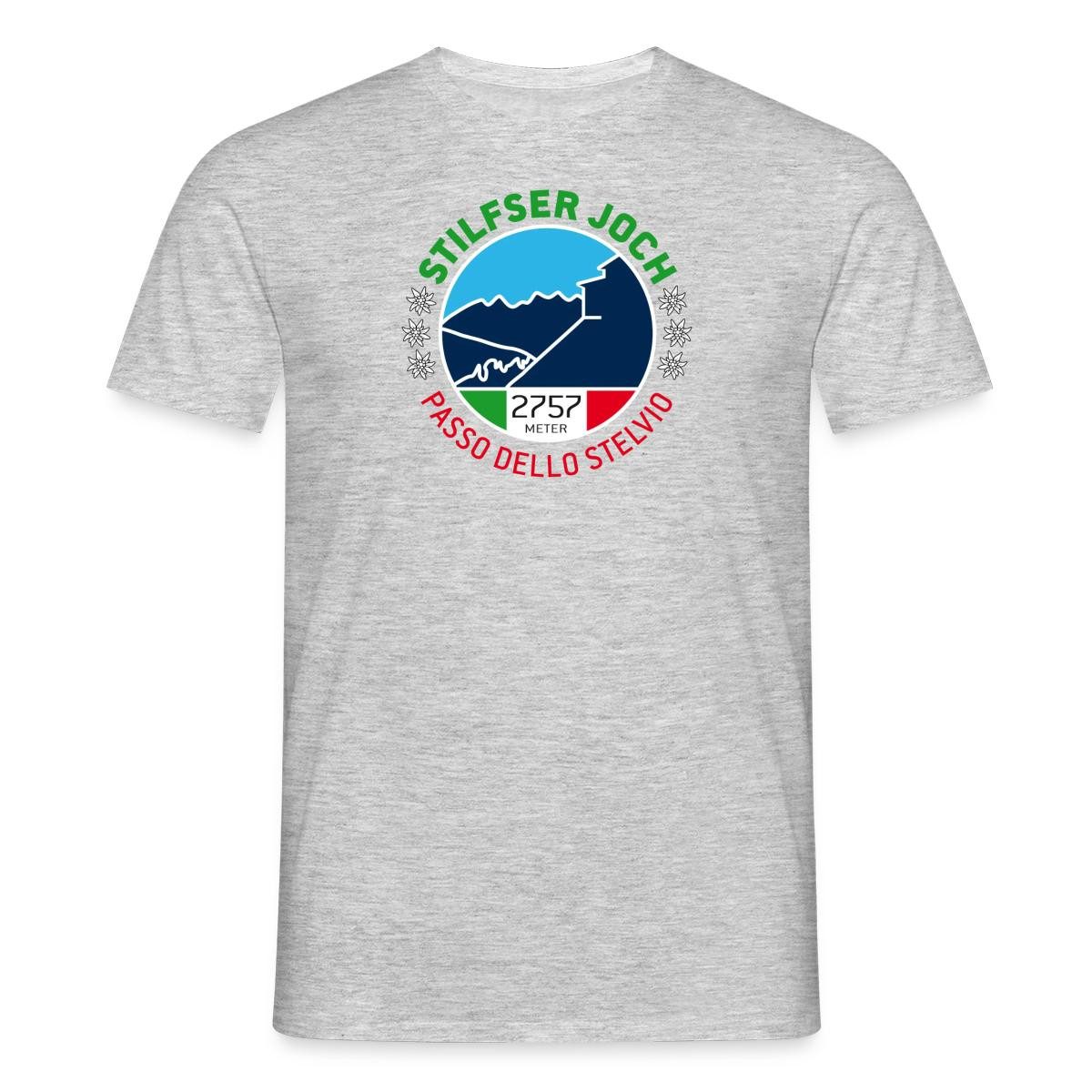T-Shirt Stilfser Joch Italien Gebirgspass Männer T-Shirt