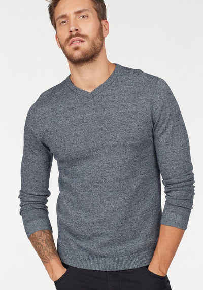 Jack & Jones V-Ausschnitt-Pullover JJEBASIC KNIT V-NECK