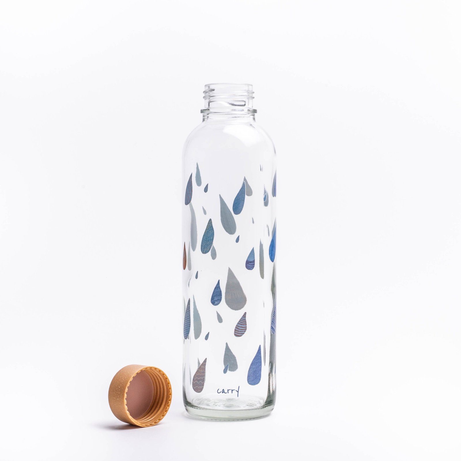 yogabox Trinkflasche CARRY 0.7 l produziert THE DROP Regional GLAS, OCEAN IN