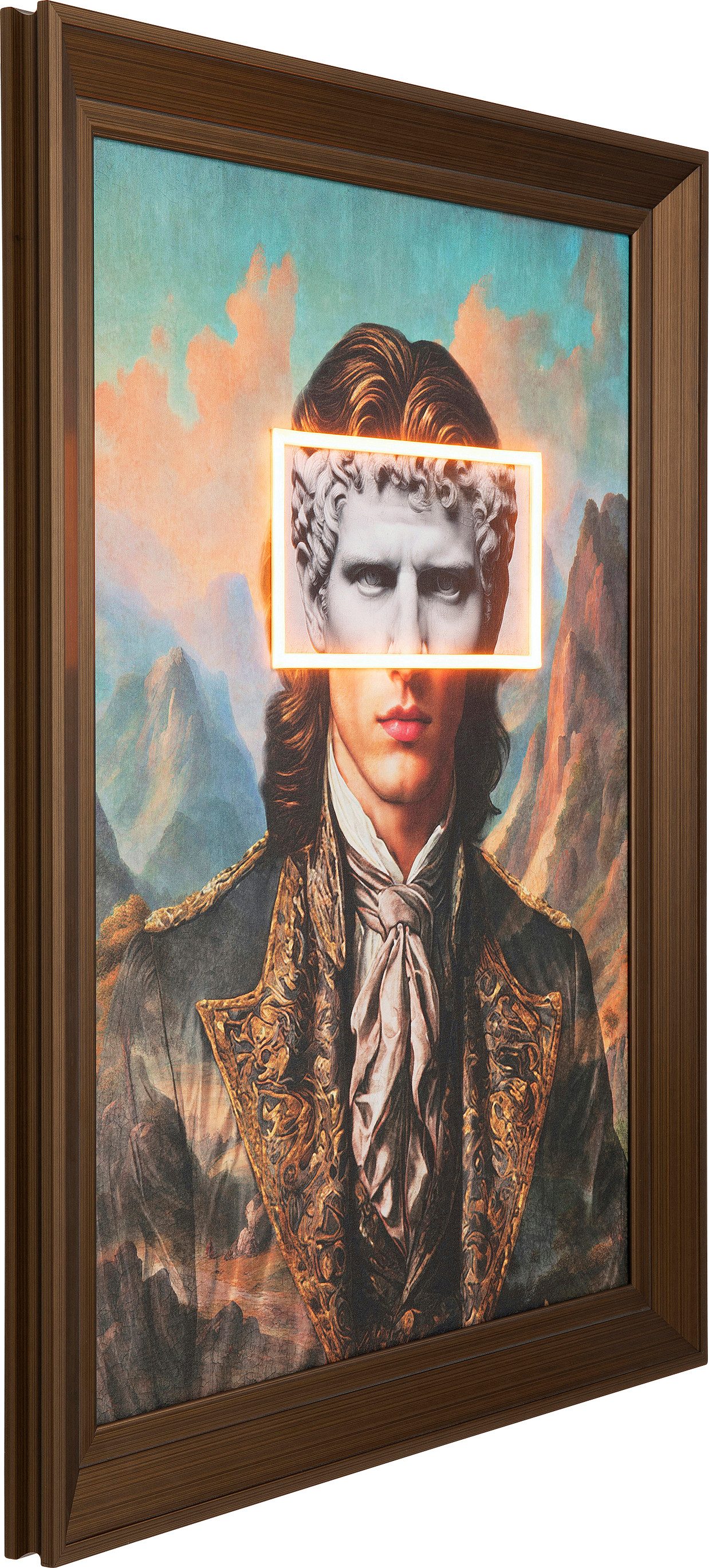 Kare Design LED-Bild Gerahmtes Bild Art Gentleman 80x100cm