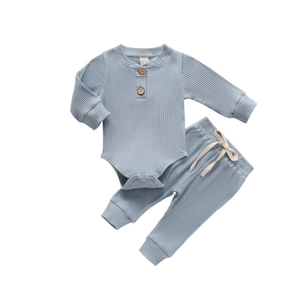 Baby Shirt Anzug Leggings Unisex & LAPA dünn einfarbiger