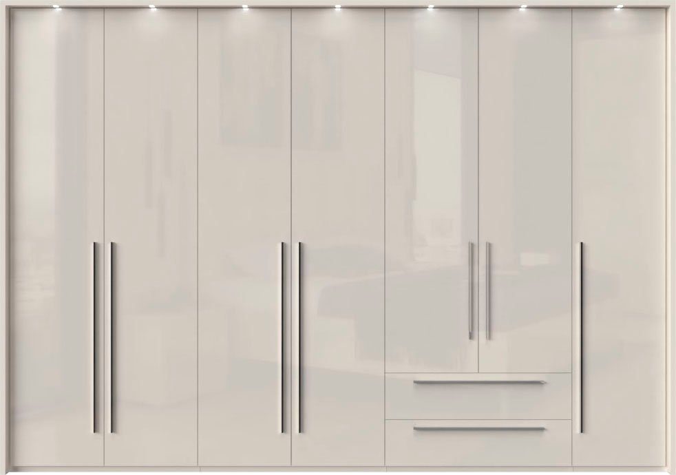 Places of Style Drehtürenschrank "Piano", weiß, verschiedene Breiten mit 2 günstig online kaufen