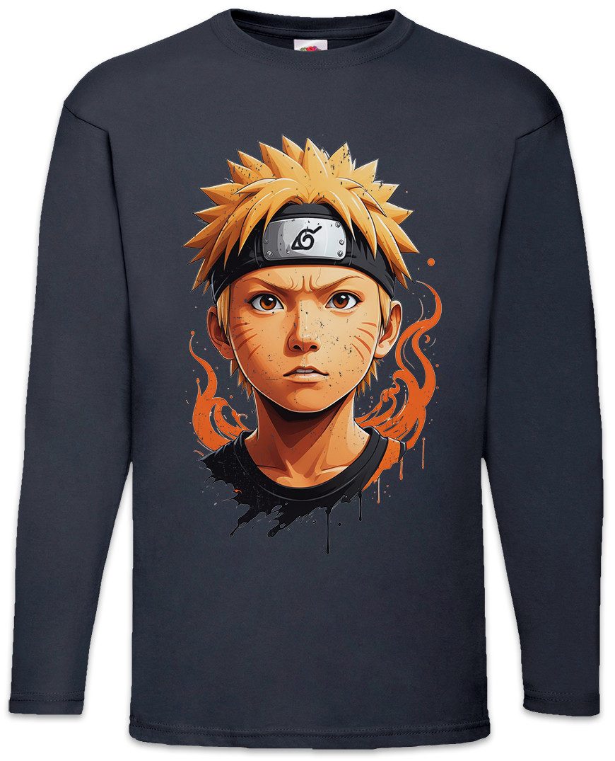 Urban Backwoods Langarmshirt Anime Ninja Portrait Langarm T-Shirt Shinobi System Naruto Dattebayo (1-tlg) Sakura Haruno Anime Sasuke