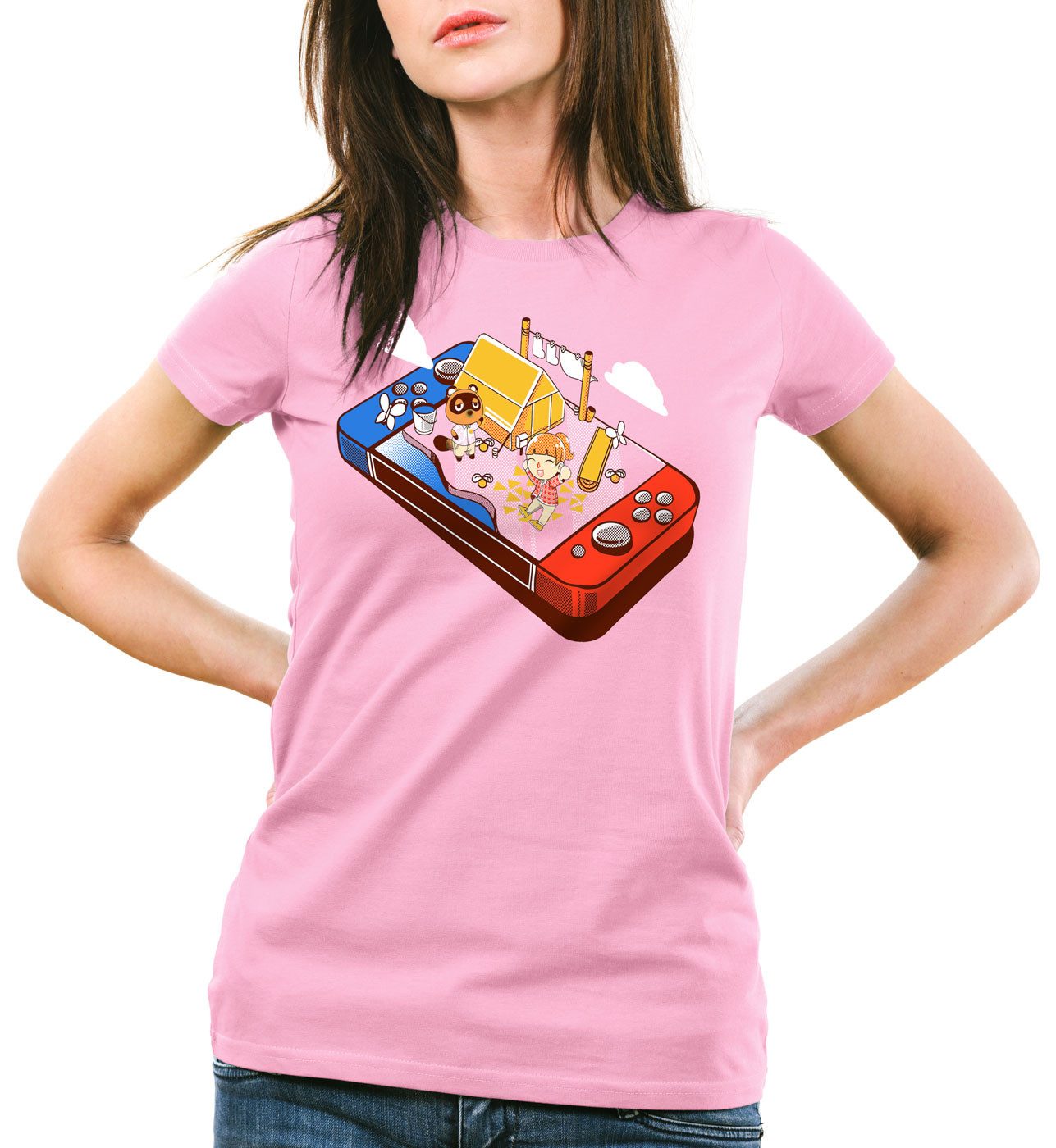 style3 T-Shirt Crossing Pocket switch animal videospiel horizons günstig online kaufen