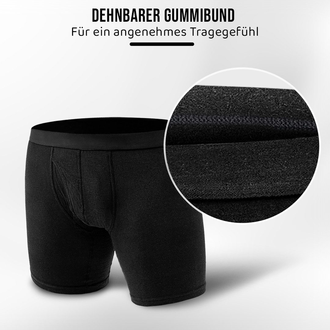 Papas Shorts Boxershorts Herren, Extra Lang (Packung, 3er-Pack) aus weichem Modal mit extra Beinlänge gegen Zwicken im Schritt