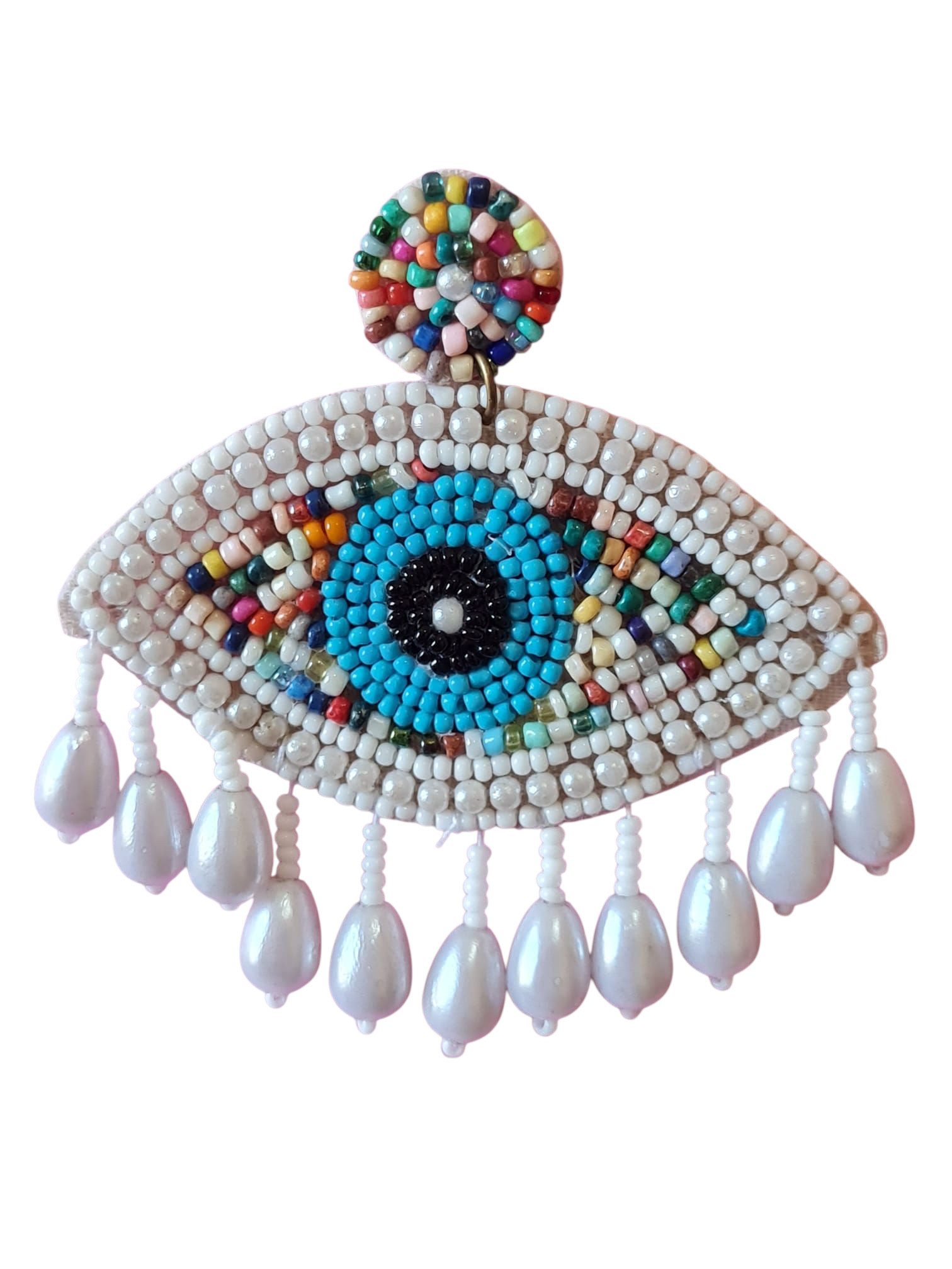 PfauGermany Perlenohrringe EVILEYE GLITTER