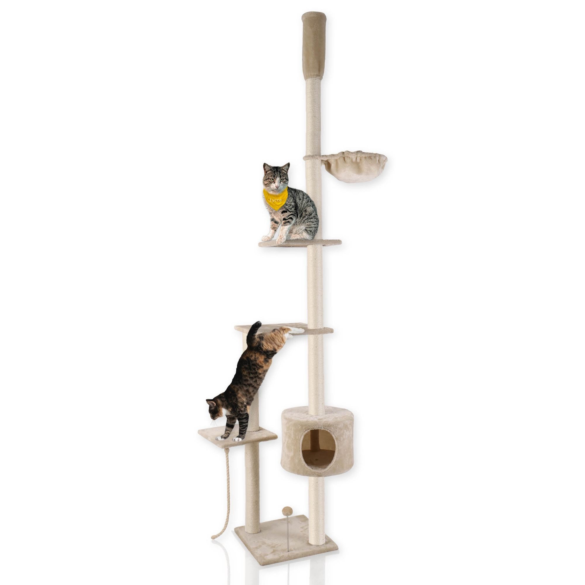 Lycce Kratzbaum Lycce Katzenbaum TOWER Kratzbaum deckenhoch Sisal Plüsch