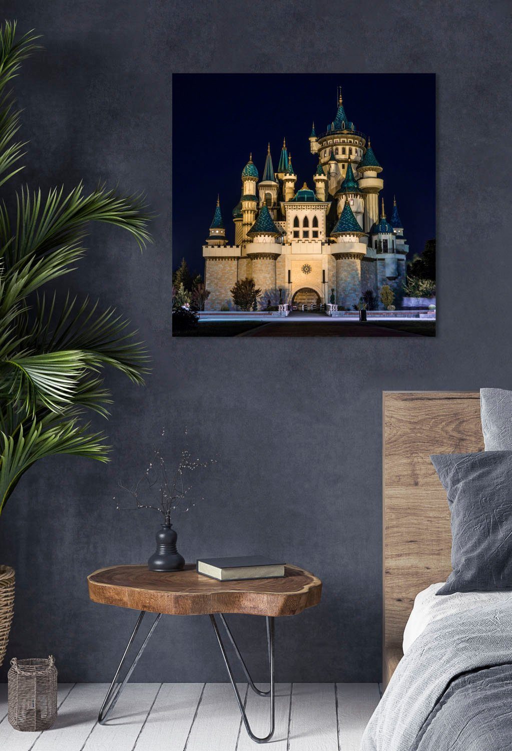 queence Acrylglasbild Schloss, Märchen, Märchenbilder, Prinzen, Prinzessinnen, Schloss, Fine Art-Print in Galeriequalität