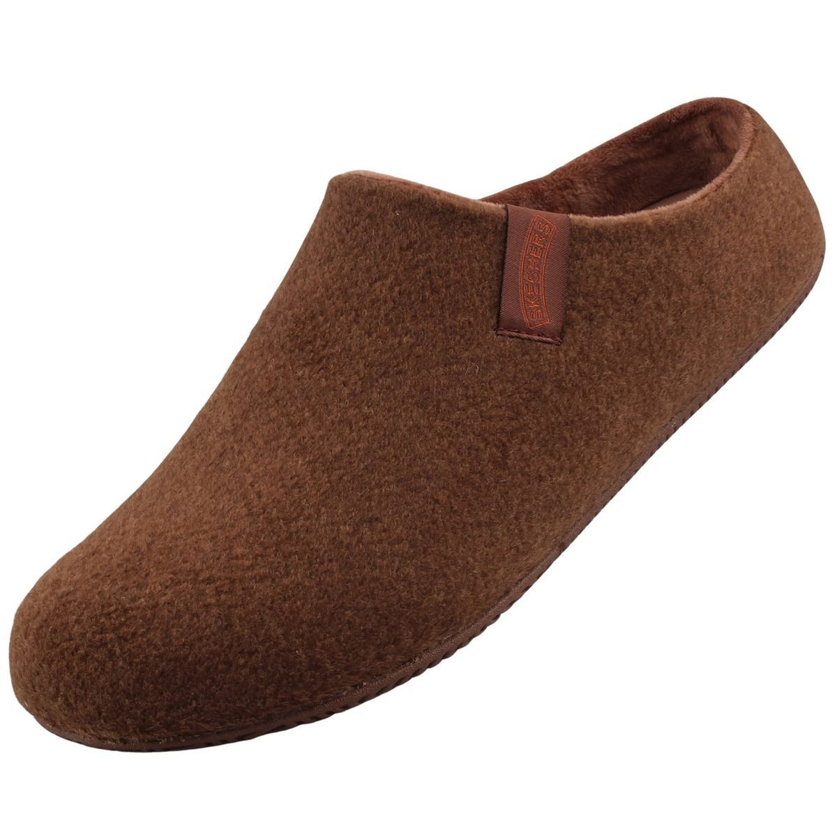 Skechers 211456-BRN Hausschuh Wohlfühl-Pantoffeln für gemütliche Stunden