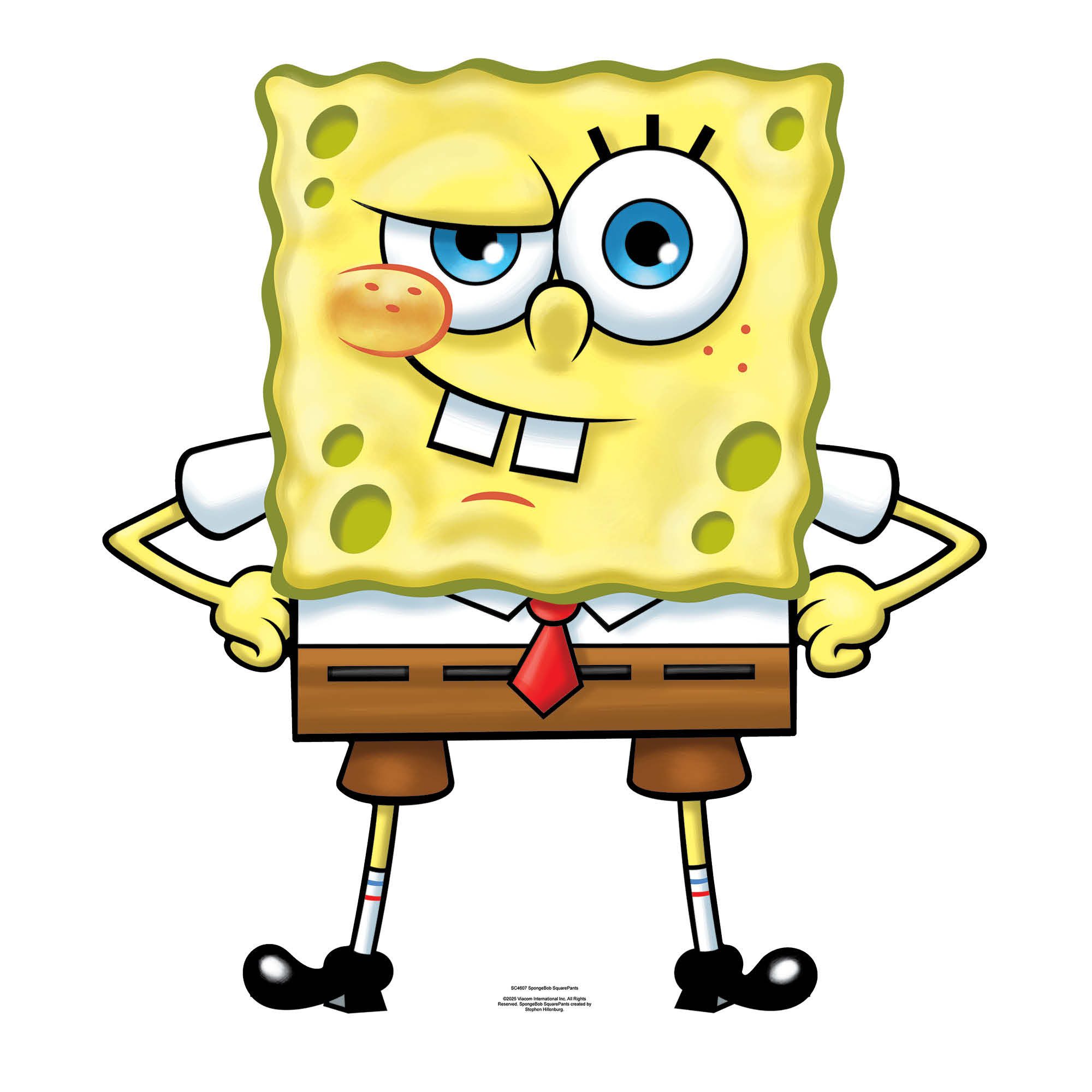 Dekofigur Spongebob - Square Pants - Pappaufsteller - 85x77 cm
