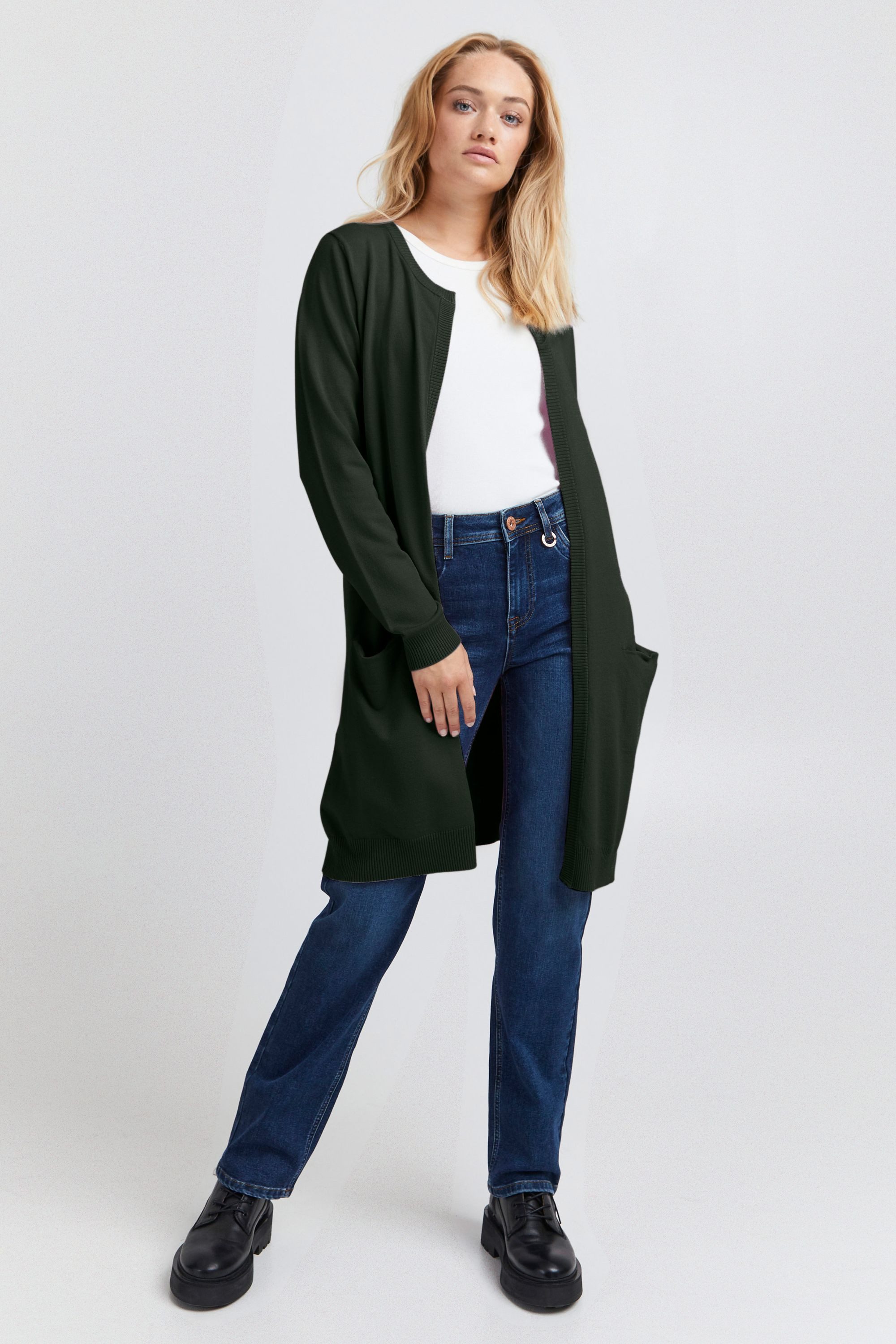 Pulz Jeans Strickjacke PZSARA Lange Strickjacke günstig online kaufen