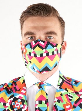 Opposuits Verkleidungsmaske Abstractive Stoffmaske, In your face, Corona! Gesichtsmaske mit Stil