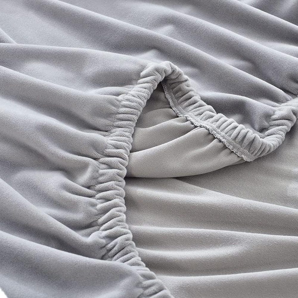 TUWENA Betthusse Bett Kopfteil Bezug, Weicher elastischer Samtstoff Staubdicht Bezug
