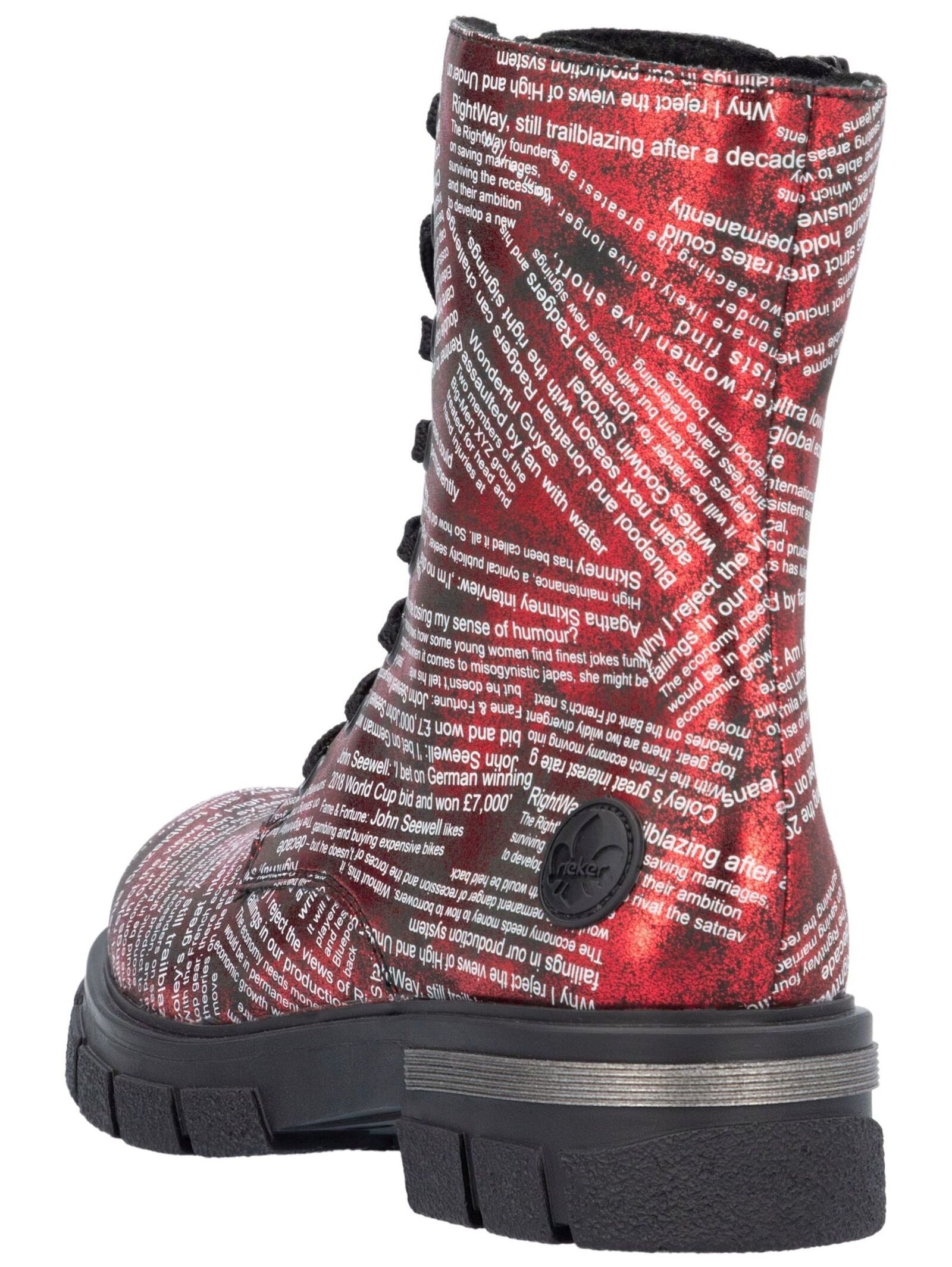 Rieker Rieker Stiefelette Lederimitat Schnürstiefelette