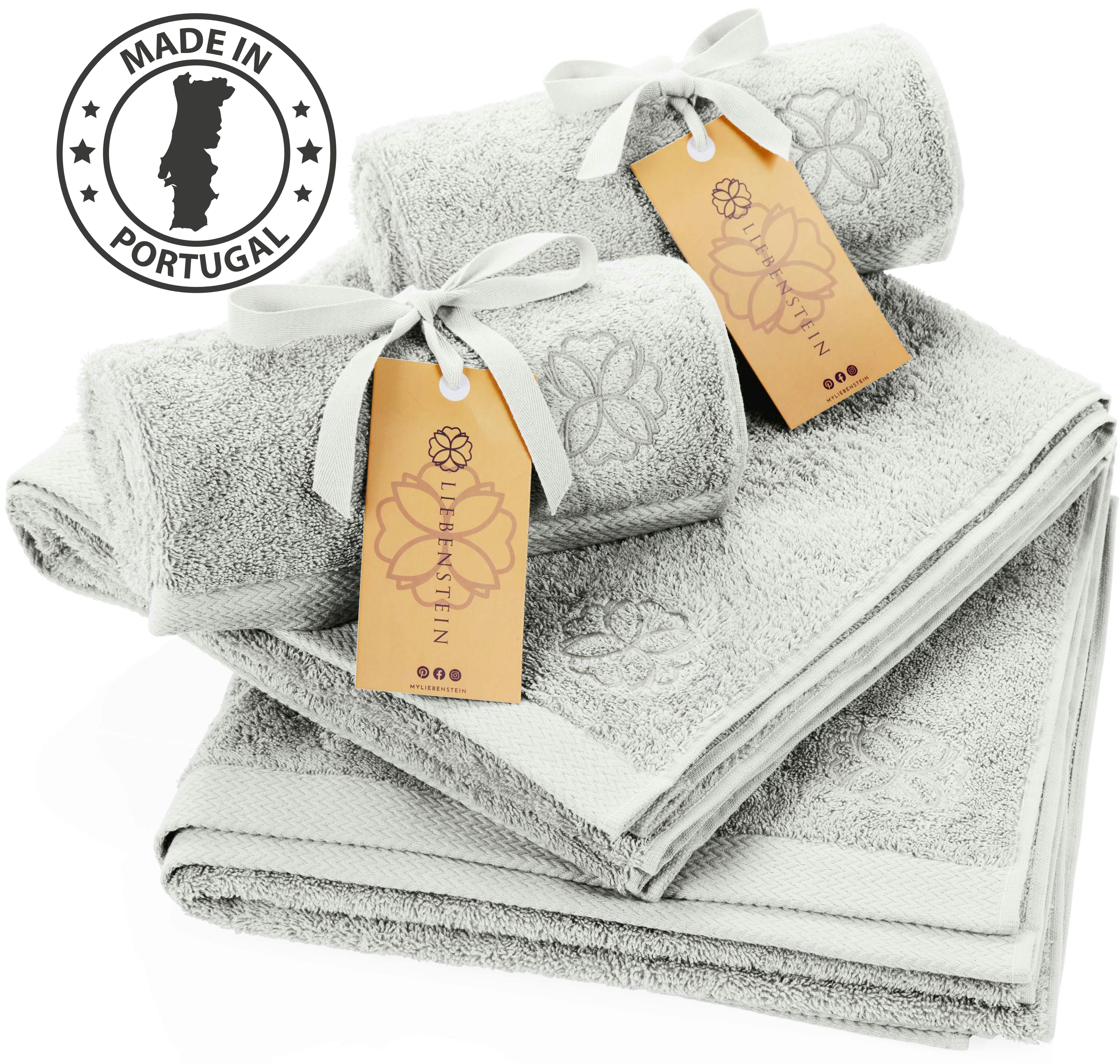 Liebenstein Handtuch Set Samtweiche Handtücher aus 100% Baumwolle, (4-St), günstig online kaufen