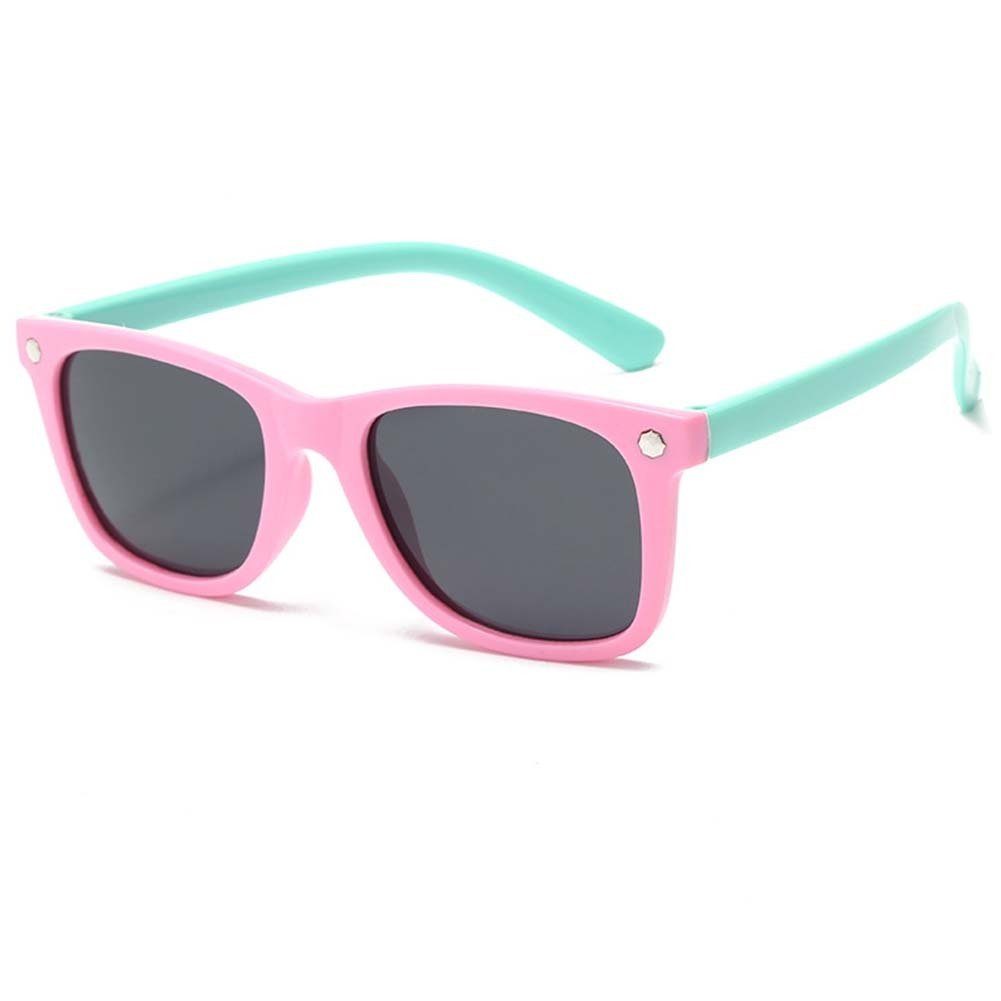 Blusmart Sonnenbrille Vintage-Kinder-Sonnenbrille, Leichte UV-Schutzbrille Für Jungen Und 4