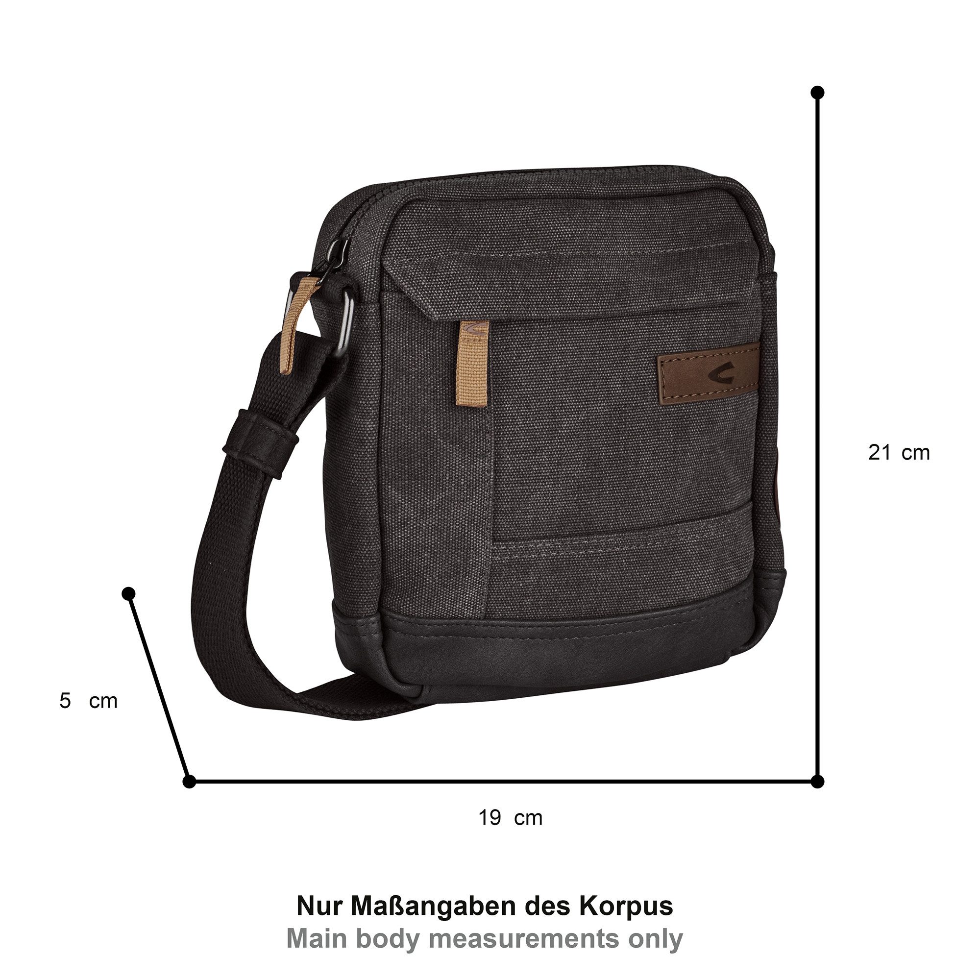 camel active Umhängetasche Air, Canvas Modell aus weichem Lederimitat abger günstig online kaufen