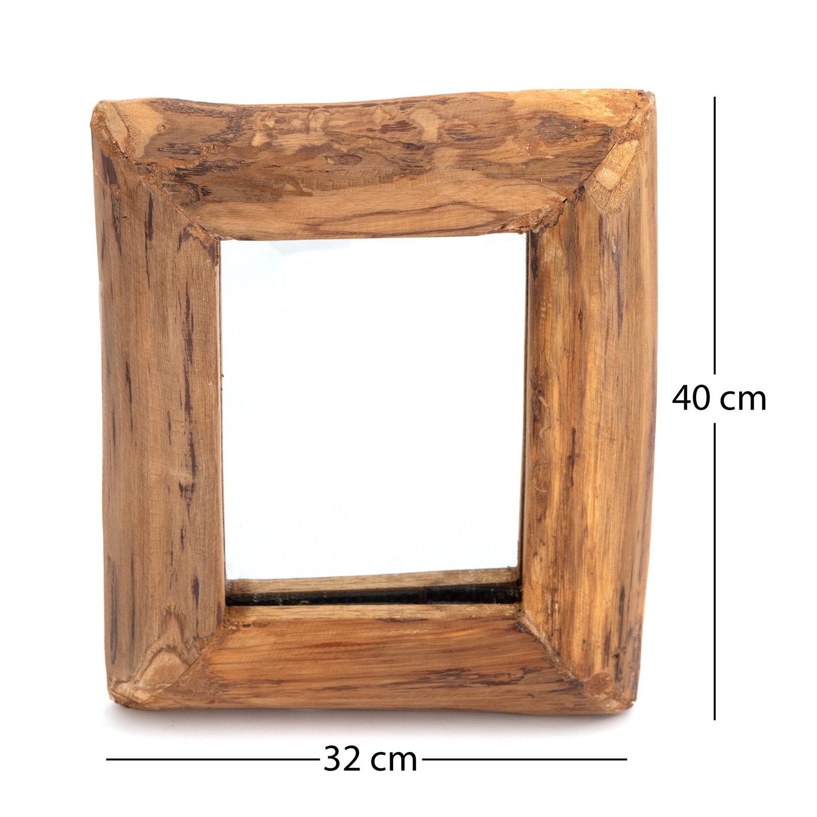 CREEDWOOD Wandspiegel WANDSPIEGEL "BASE A", 40cm, Massivholz, Natur Holzspi günstig online kaufen