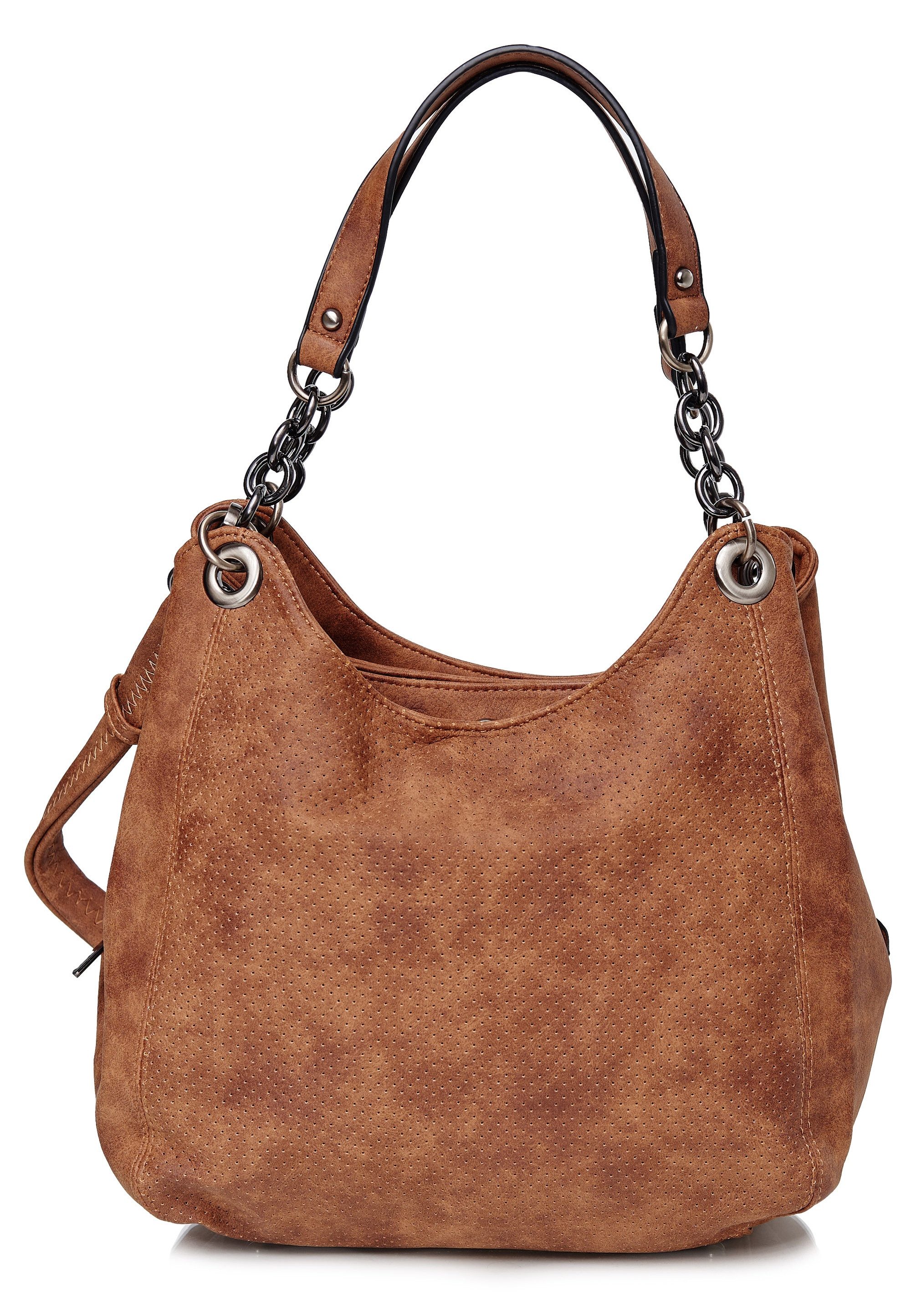 Harpa Schultertasche (1-tlg), mit aufwendigen Tragegriffen und feinem Lasercut